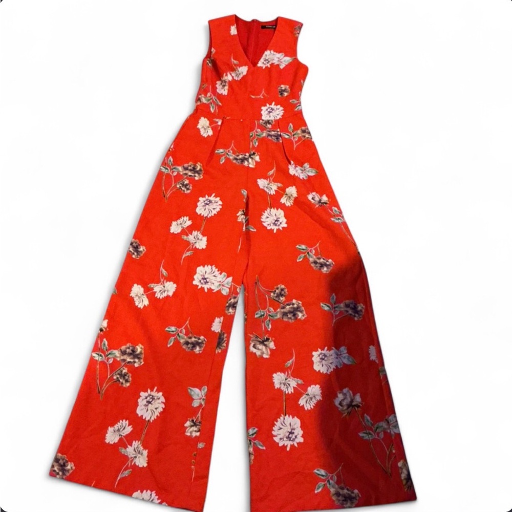 Sugar Lips Floral Wide Leg Jumpsuit Feminine Spring Core Soft Girl Women Small